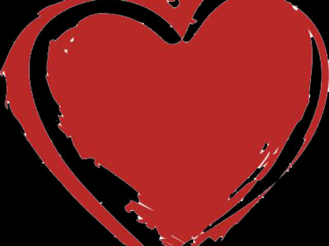 Red Grungy Heart Transparent Background PNG