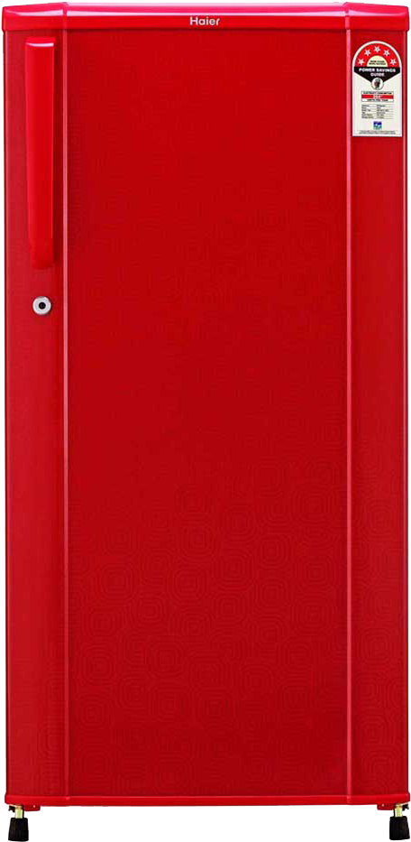 Red Haier Single Door Refrigerator PNG