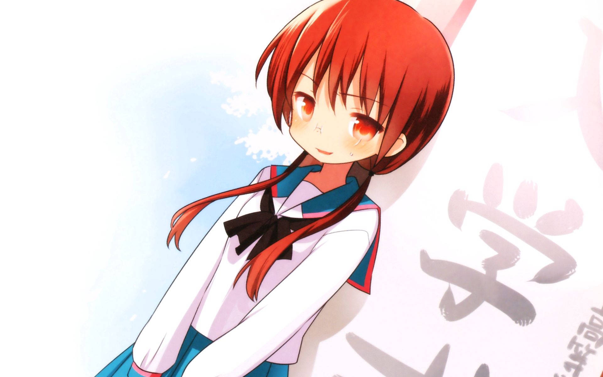 Red Hair Cute Anime Girl