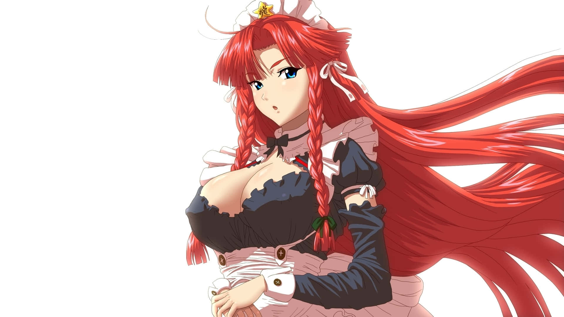 Red Haired Anime Character Hong Meiling Wallpaper