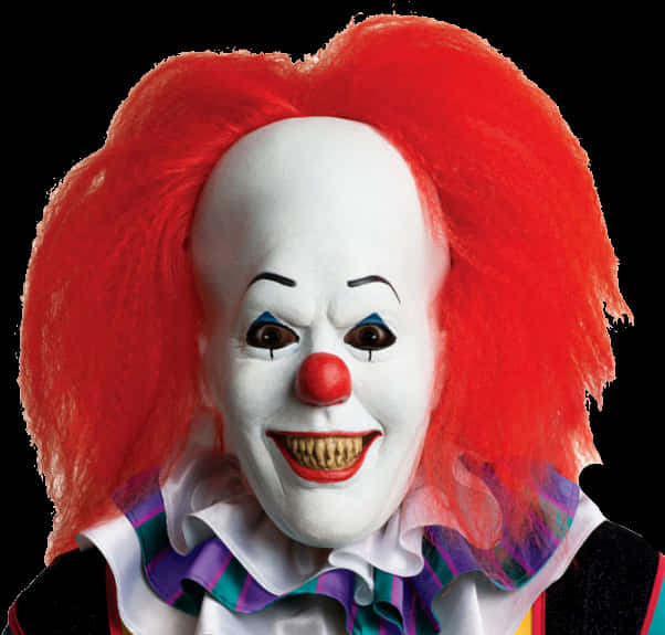 Red Haired Clown Portrait PNG