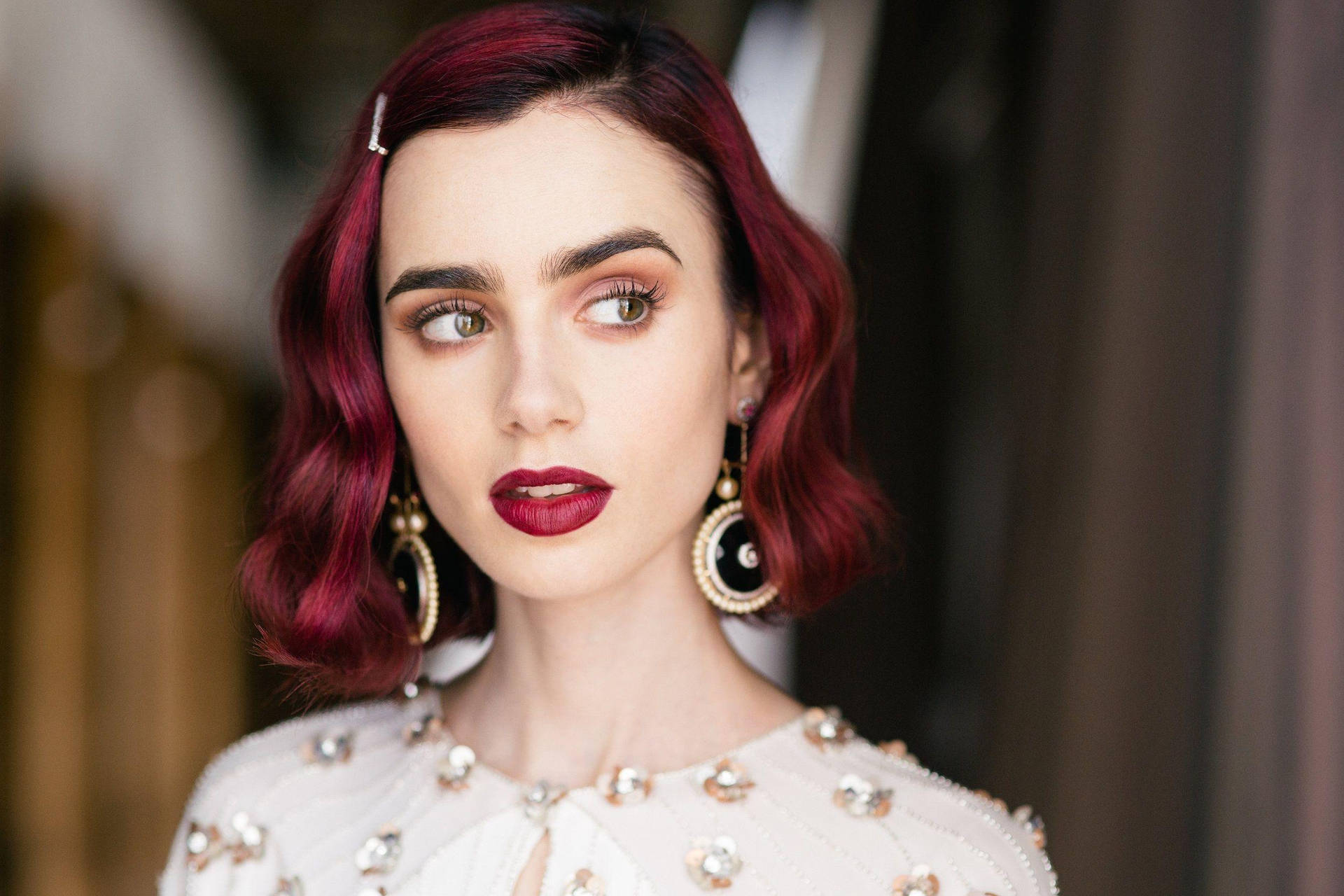 Red Haired Lily Collins