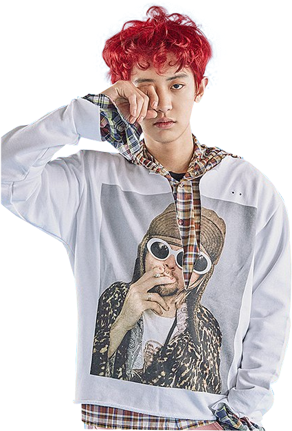 Red Haired Man Fashion Pose PNG