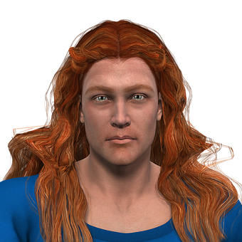 Red Haired Man Portrait PNG