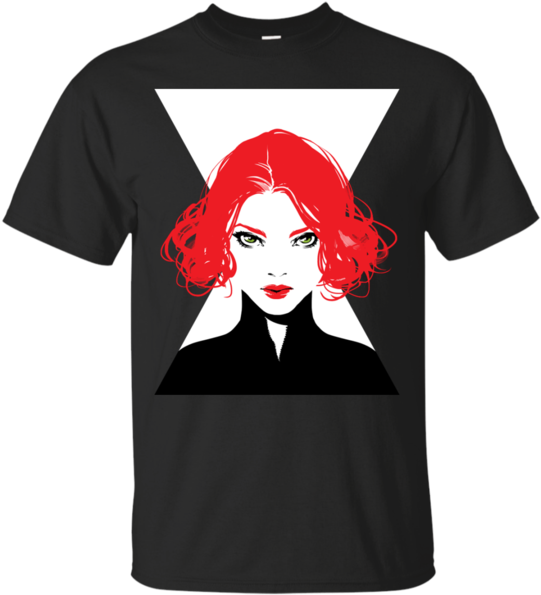 Red Haired Woman Graphic Tshirt Design PNG