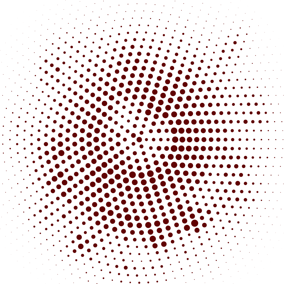 Red Halftone Pattern Spiral PNG