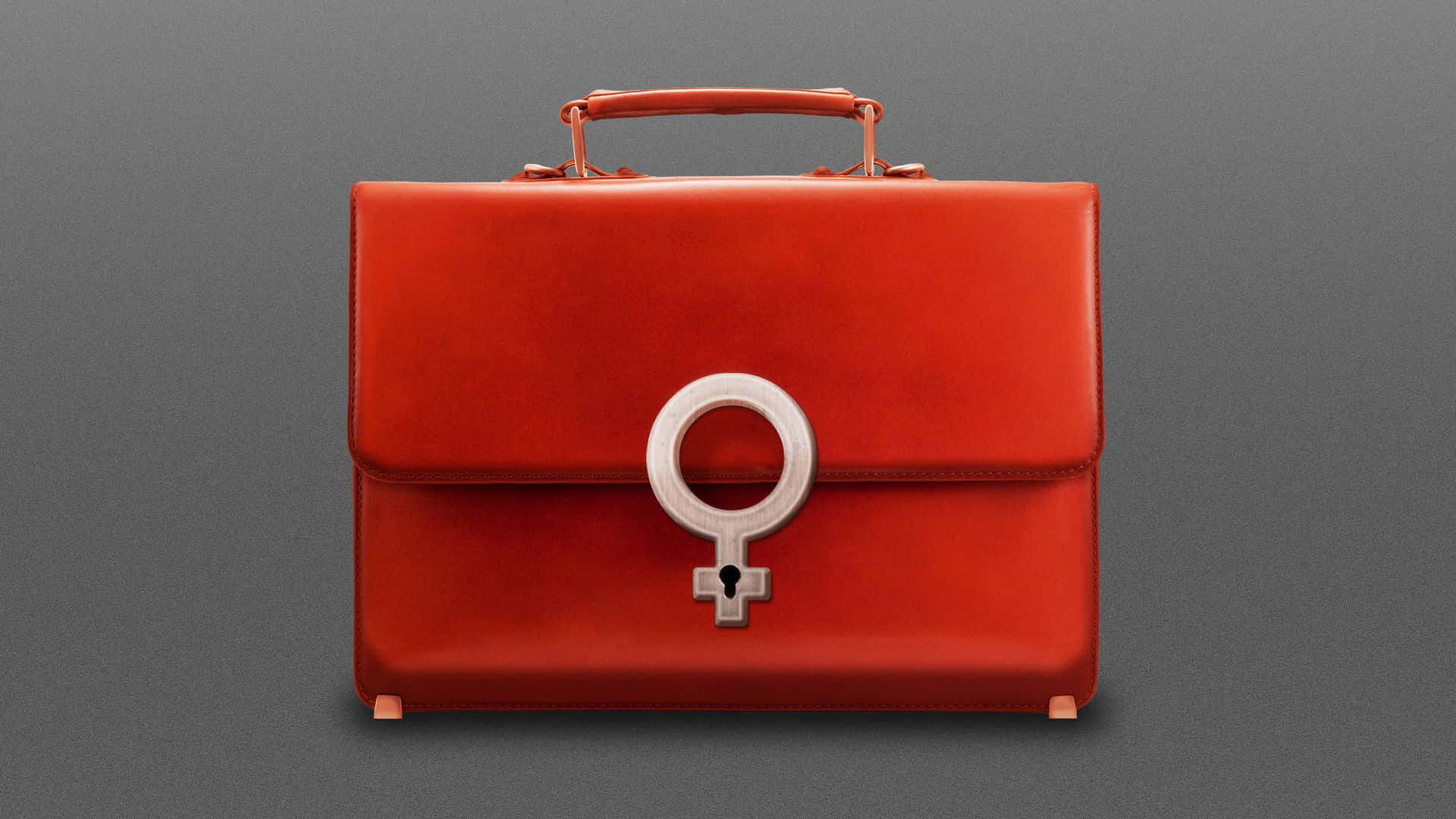 Elegant Red Handbag on a White Background Wallpaper