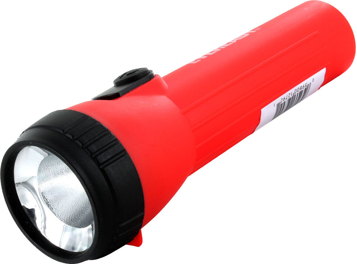Red Handheld Flashlight PNG