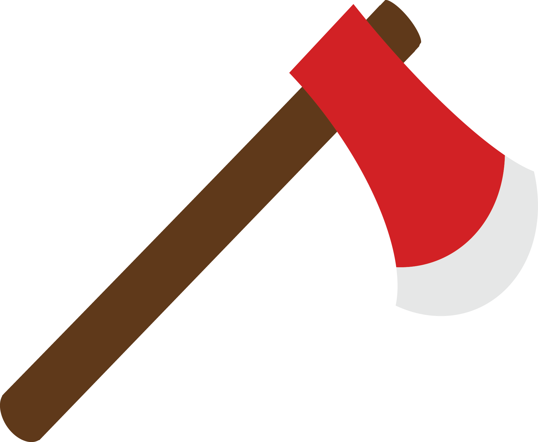 Red Handled Axe Graphic PNG