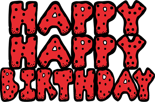 Red Happy Birthday Banner PNG