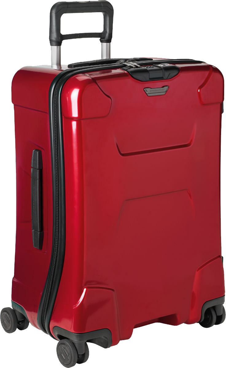 Red Hardshell Carry On Luggage PNG