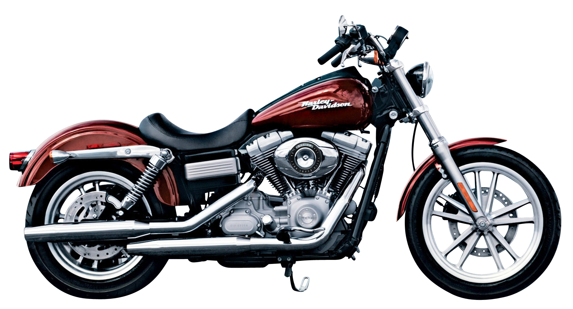 Red Harley Davidson Motorcycle PNG