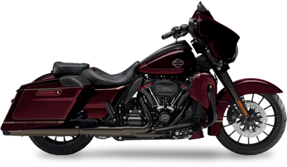 Red Harley Davidson Motorcycle PNG