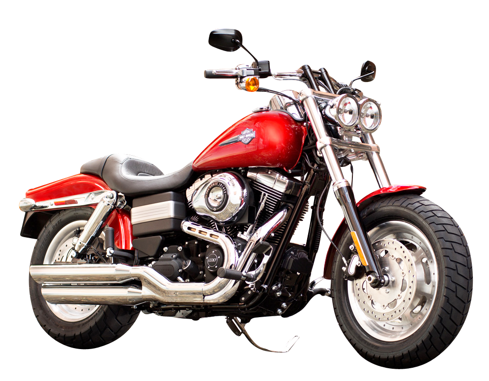 Red Harley Davidson Motorcycle PNG