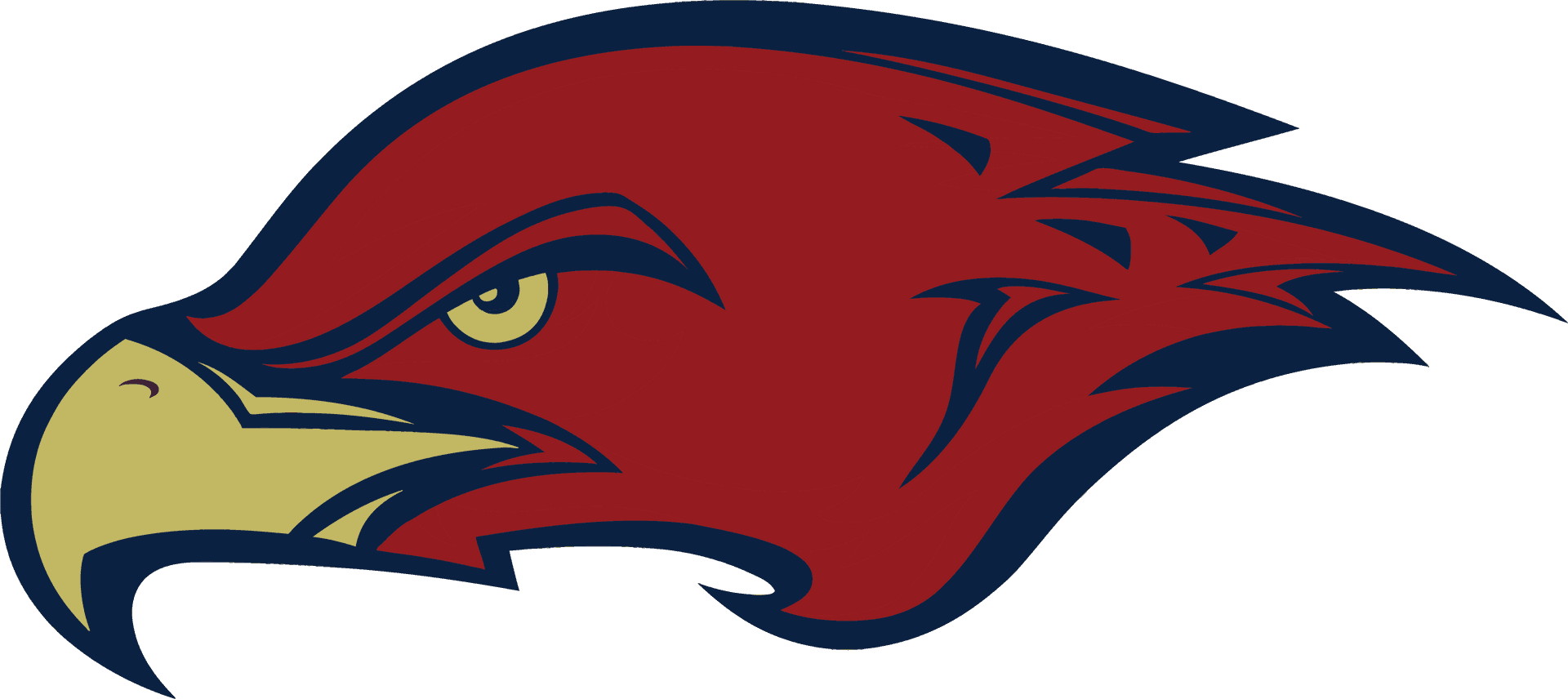 Red Hawk Head Graphic PNG