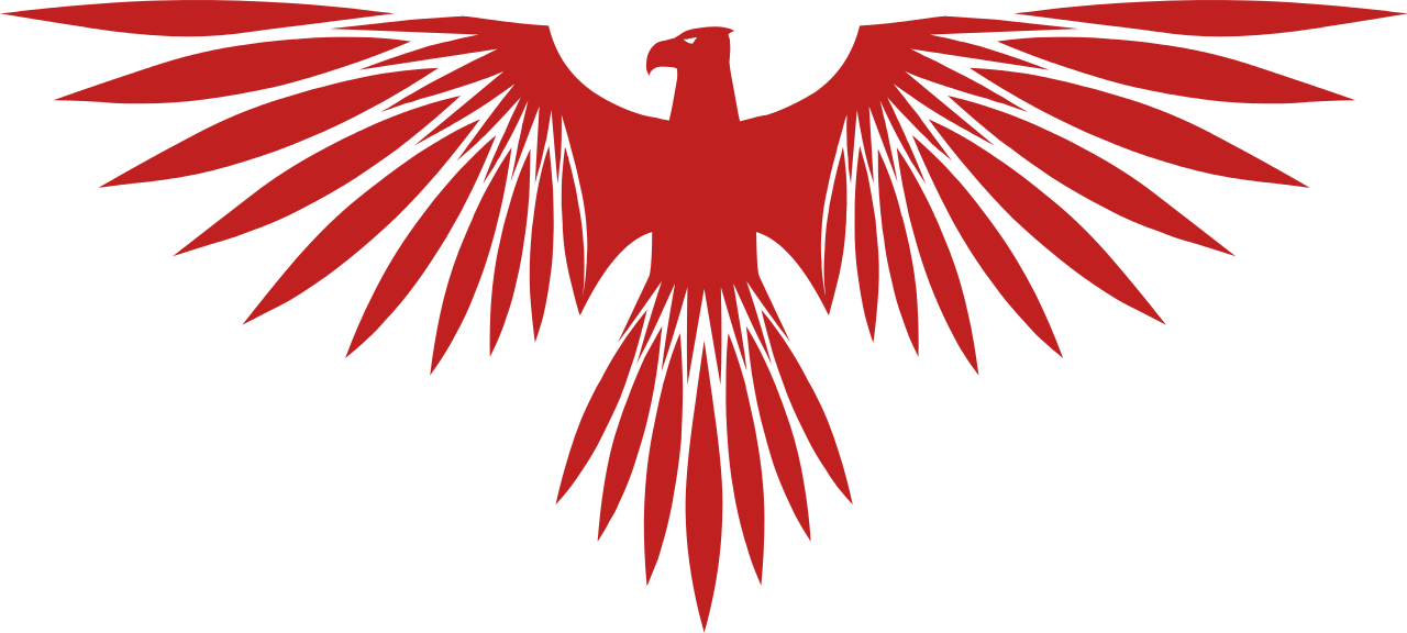 Red Hawk Silhouette Graphic PNG