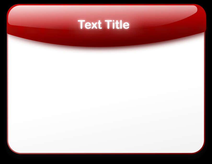 Red Header Blank Template PNG