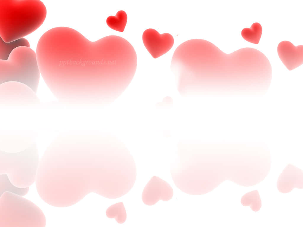 Fejre sæsonen af ​​kærlighed med et rødt hjerte Wallpaper