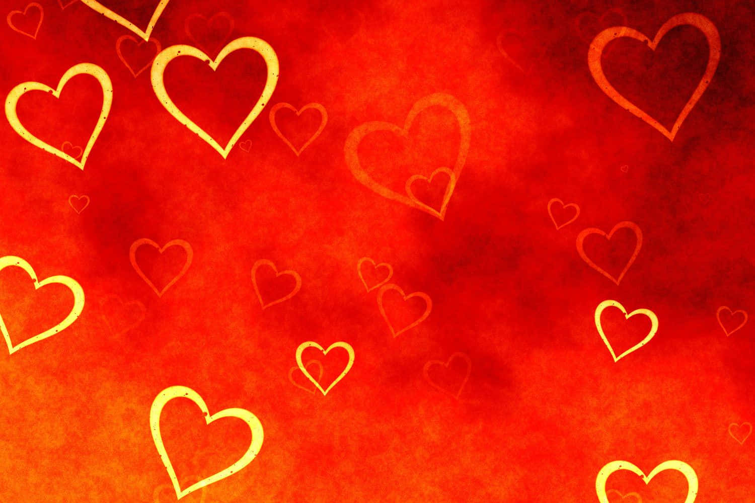Et symbol på kærlighed: smuk og fascinerende rød hjerte. Wallpaper