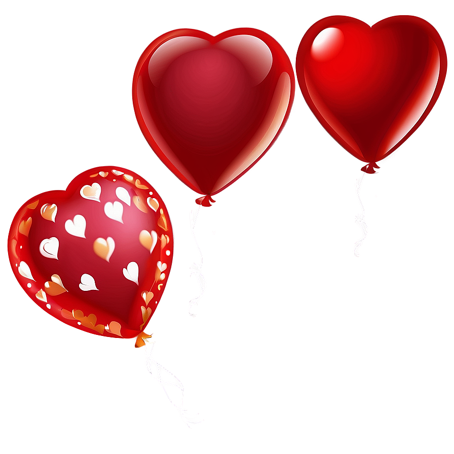 Red Heart Balloon Png Bsd51 PNG