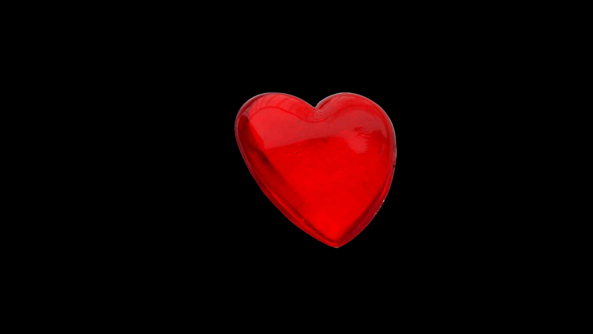 Red Heart Black Background PNG