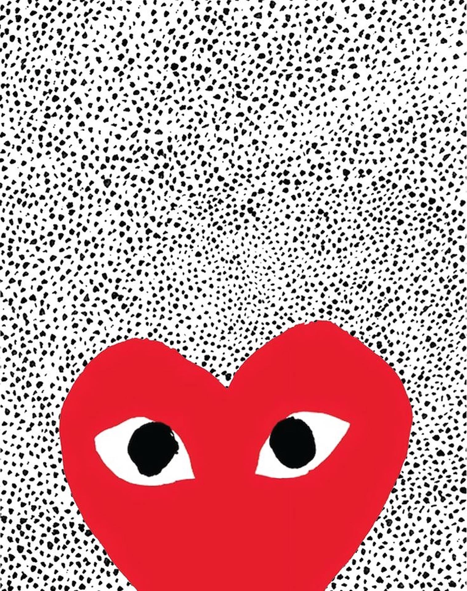Red Heart CDG Static Wallpaper