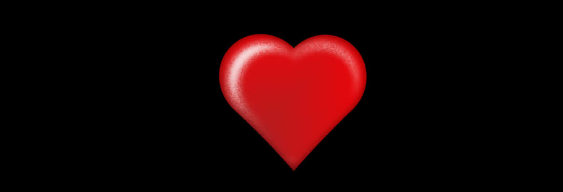 Red Heart Cliparton Black Background PNG