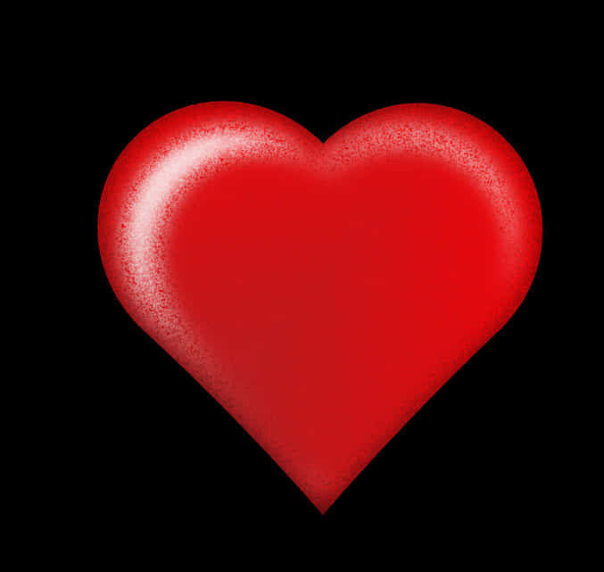 Red Heart Cliparton Black Background PNG