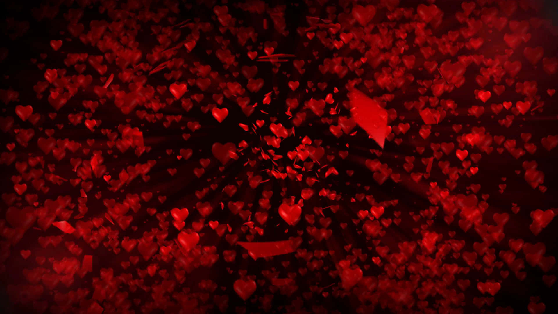 Rødt Hjerte 1920 X 1080 Wallpaper