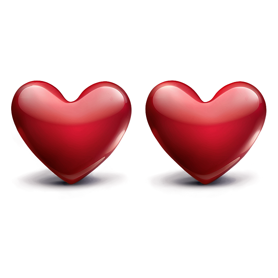 Red Heart Emoji B PNG