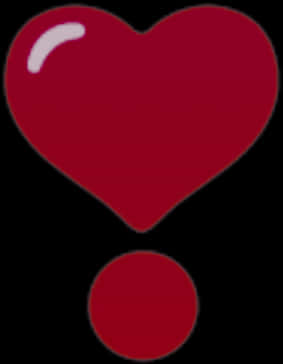 Red Heart Exclamation Mark PNG