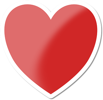 Red Heart Icon Graphic PNG
