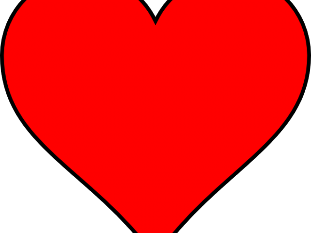Red Heart Icon Simple Graphic PNG
