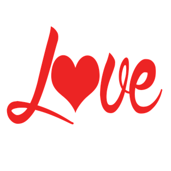 Red Heart Love Graphic PNG