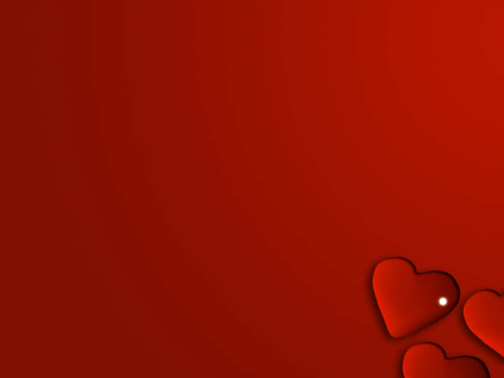 Del kærlighed med et rødt hjerte mønster Wallpaper