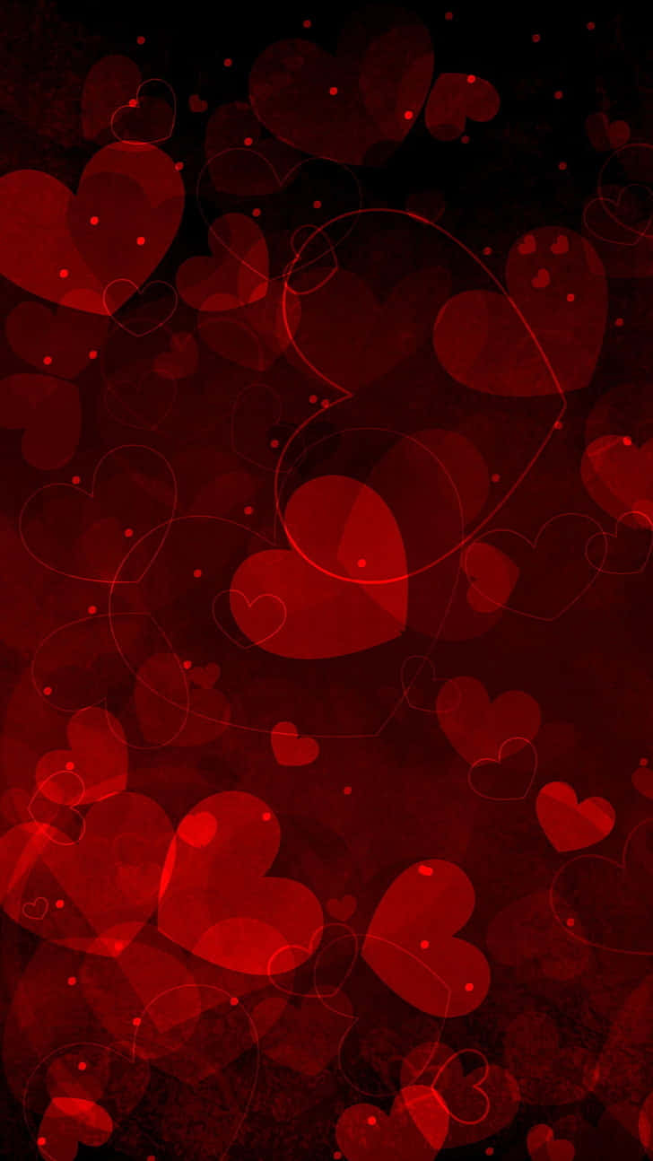 Zeigensie Ihren Liebsten, Dass Ihnen Etwas An Ihnen Liegt, Mit Einem Wunderschönen Roten Herz. Wallpaper