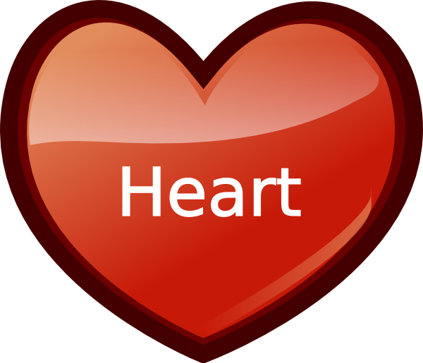 Red Heart Vector Graphic PNG