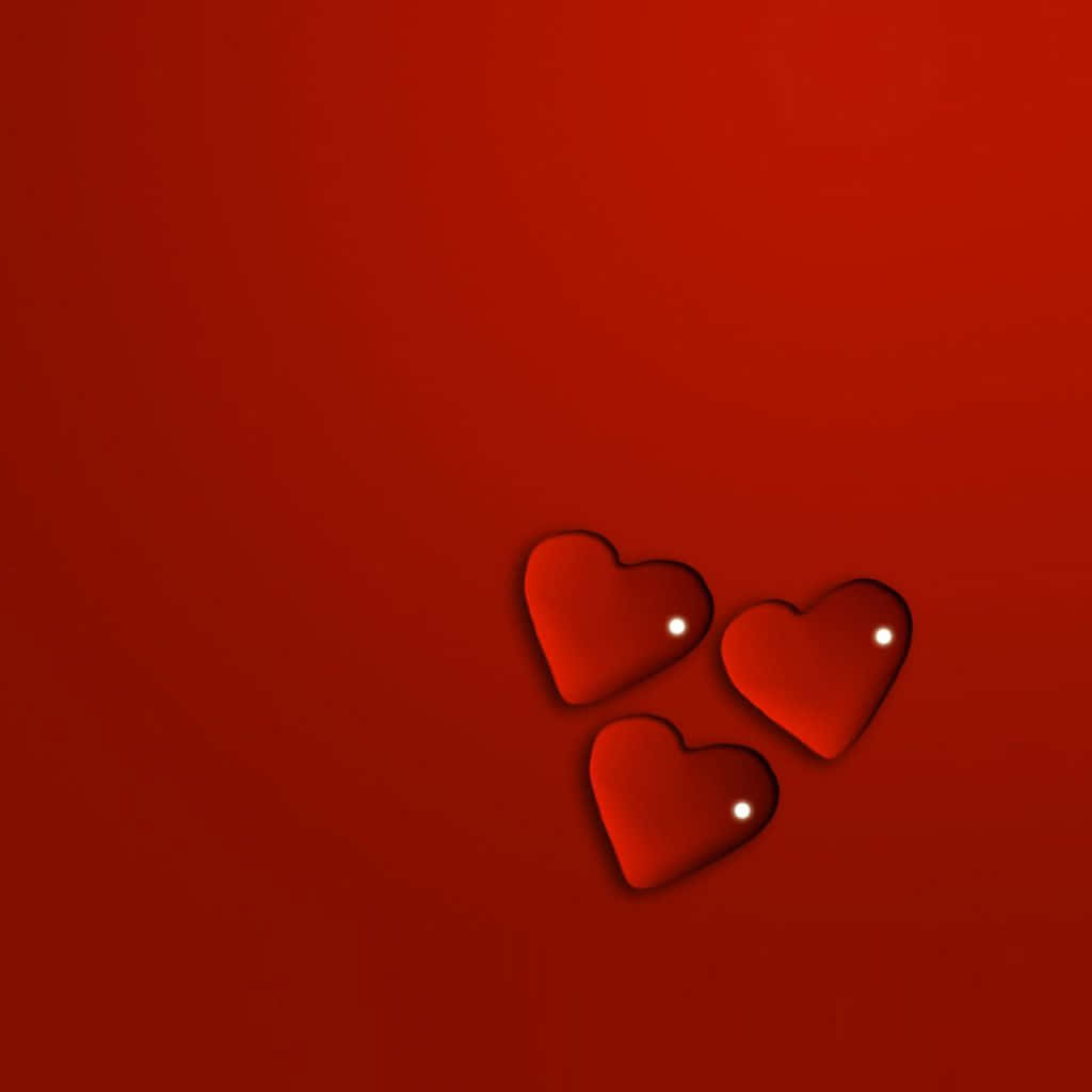Enspännande Och Passionerad Röd Hjärta. Wallpaper