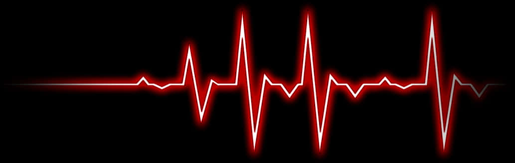 Red Heartbeat Electrocardiogram PNG