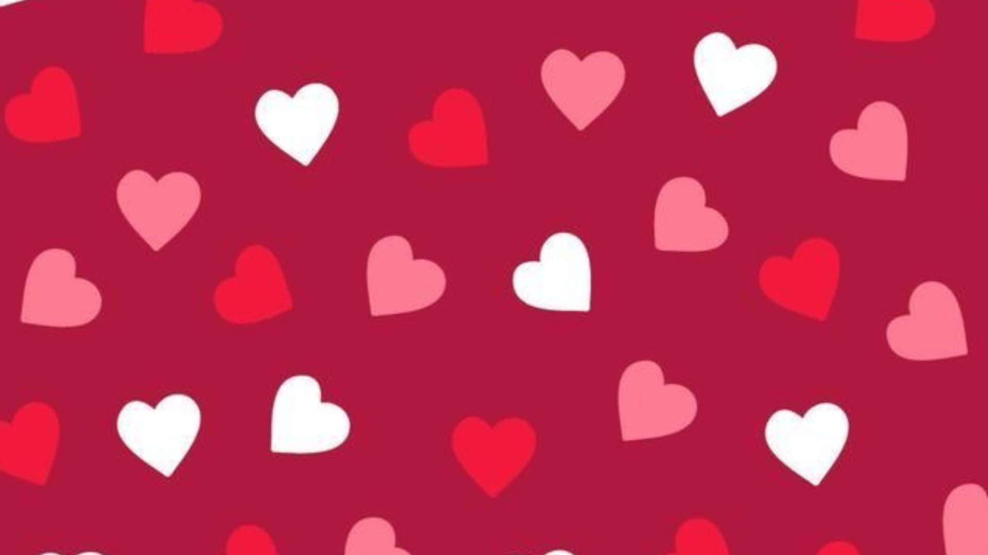 valentine's day hearts pattern