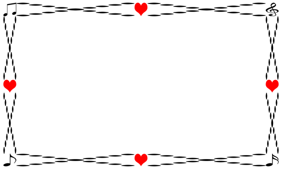 Red Hearts Black Background PNG