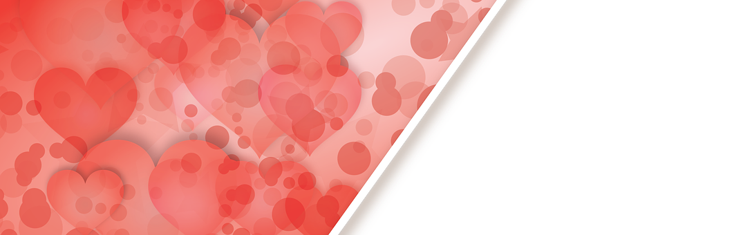 Red Hearts Gradient Background PNG
