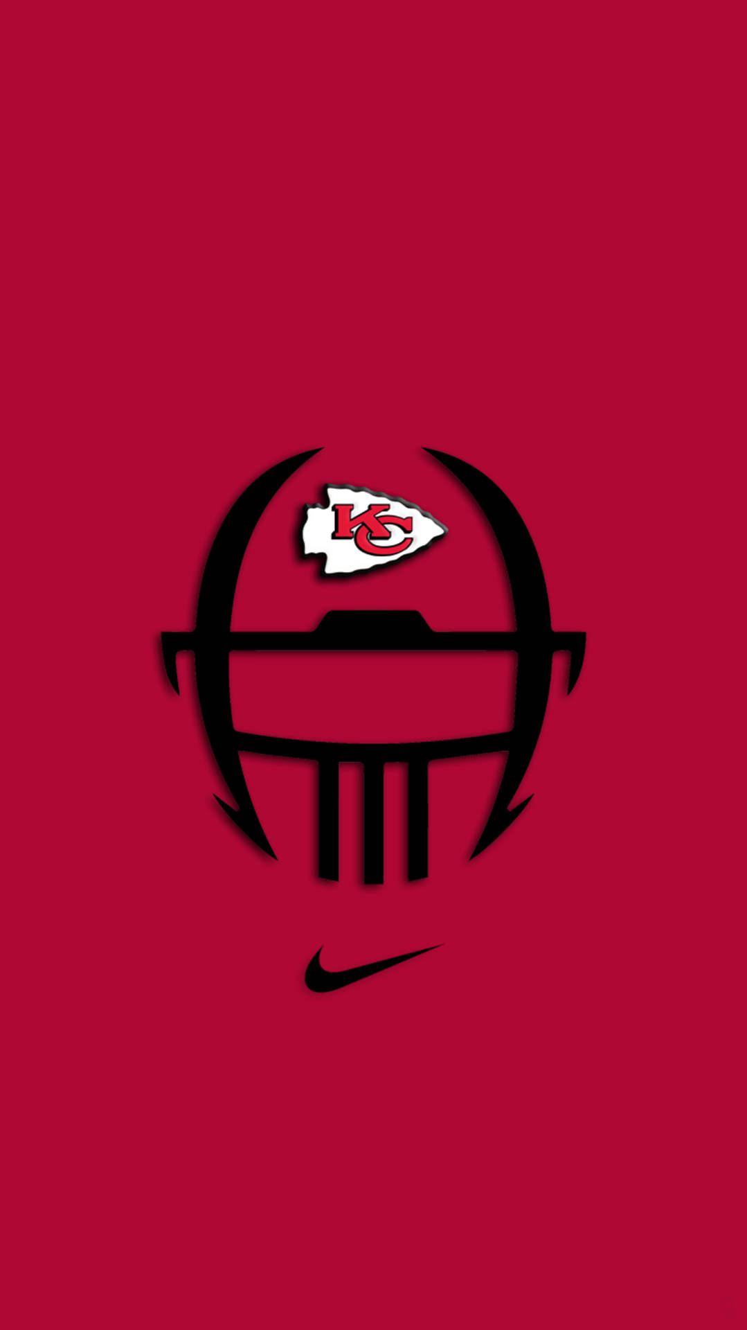 Red Helmet KC Chiefs Phone Wallpaper