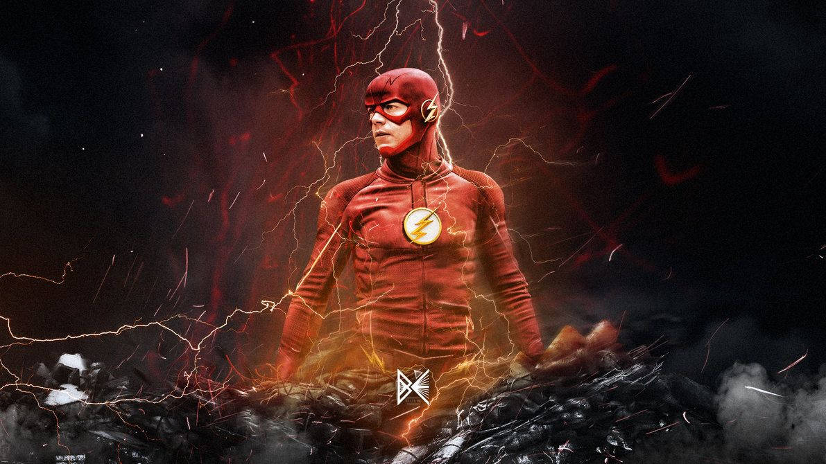 Red Hero The Flash Background