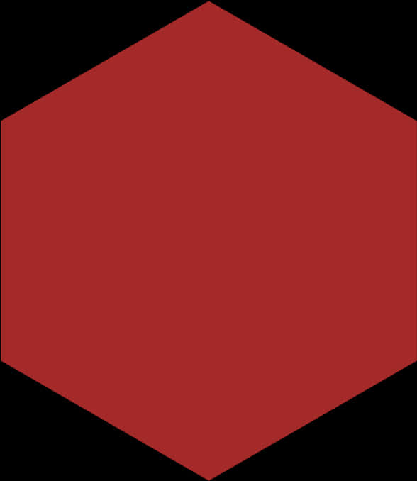 Red Hexagon Shape PNG