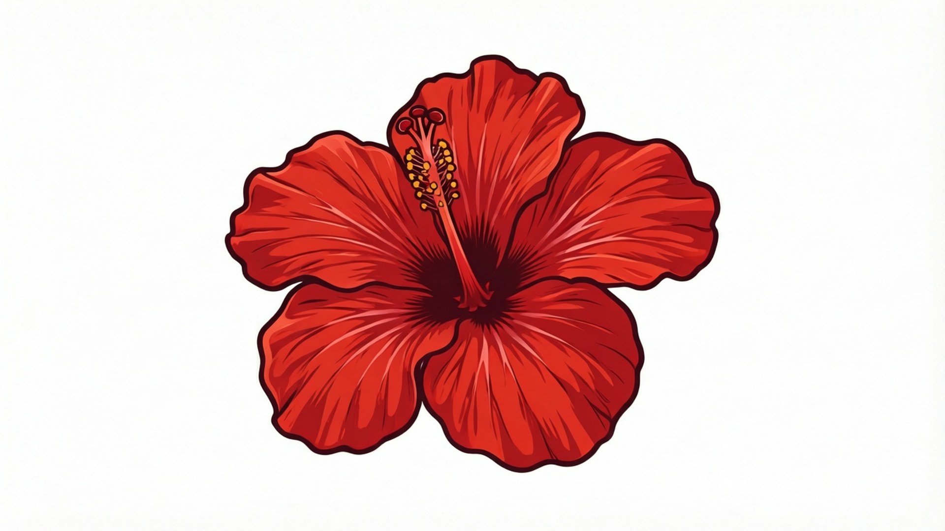 Rød hibiskus vektor Bakgrunner