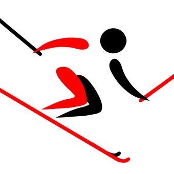 Red Hockey Player Silhouette PNG