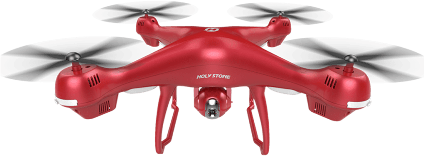 Red Holy Stone Quadcopter Drone PNG