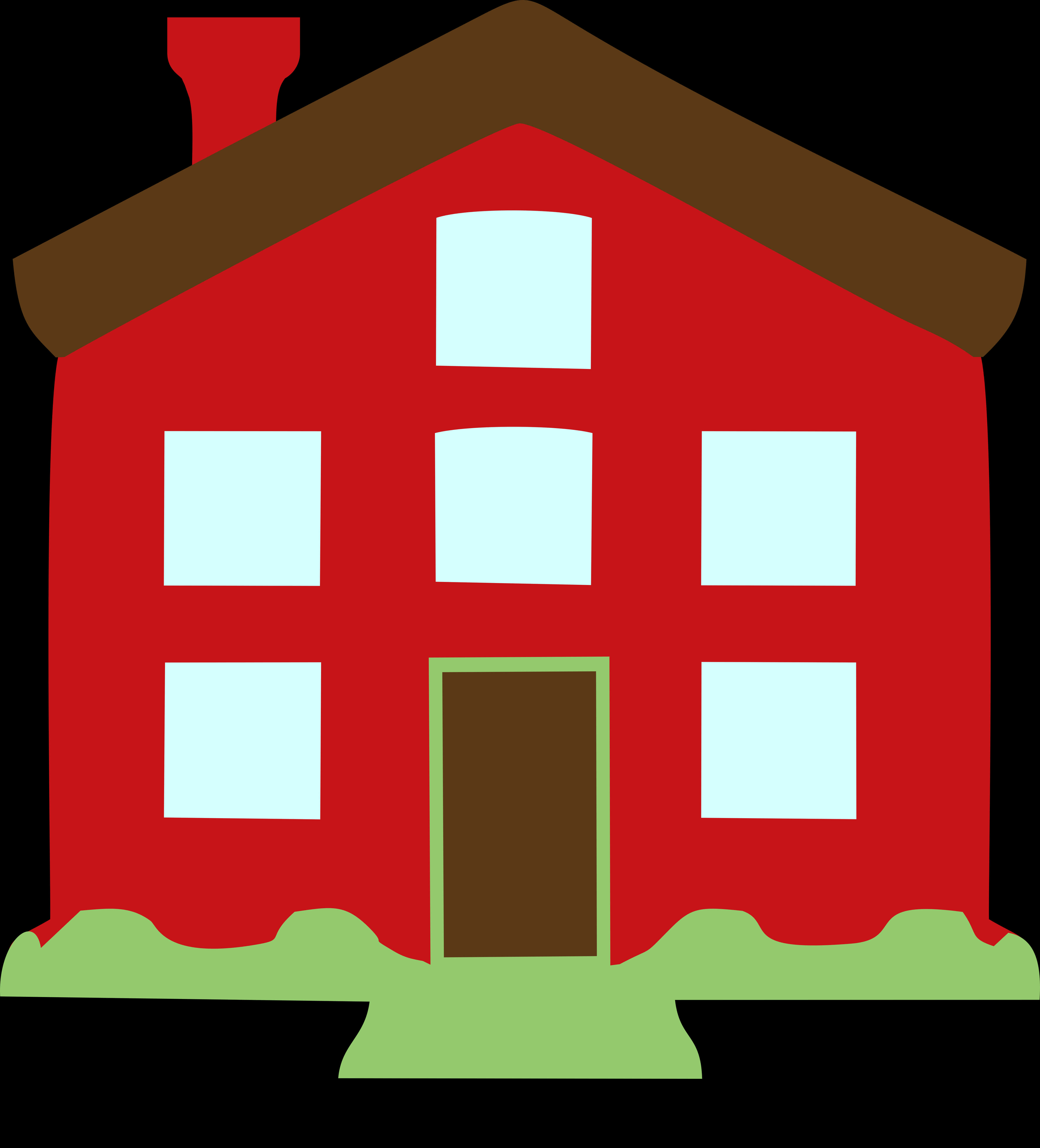 Red Home Icon Graphic PNG