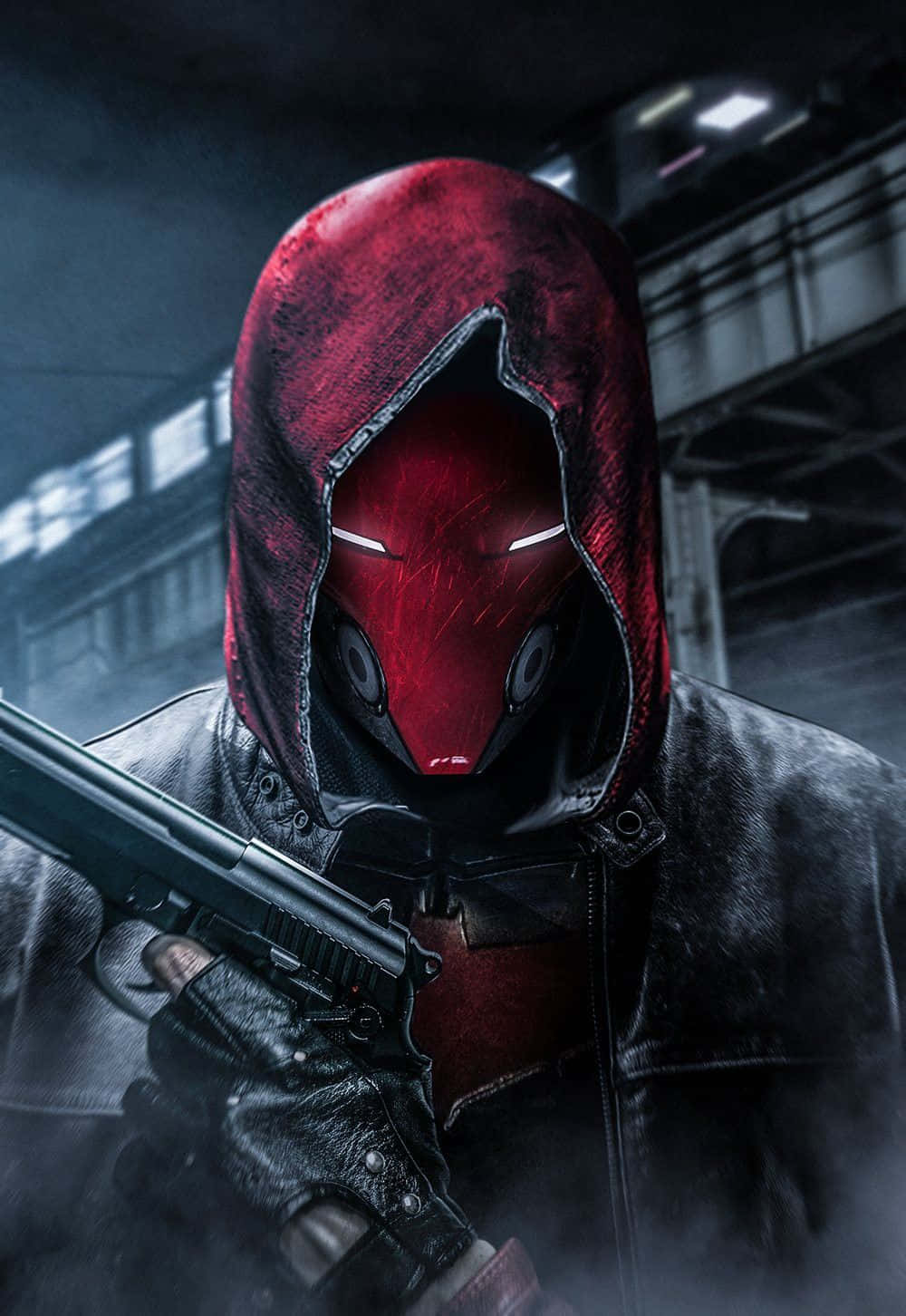 Donning the Red Hood, a vigilante takes on the night